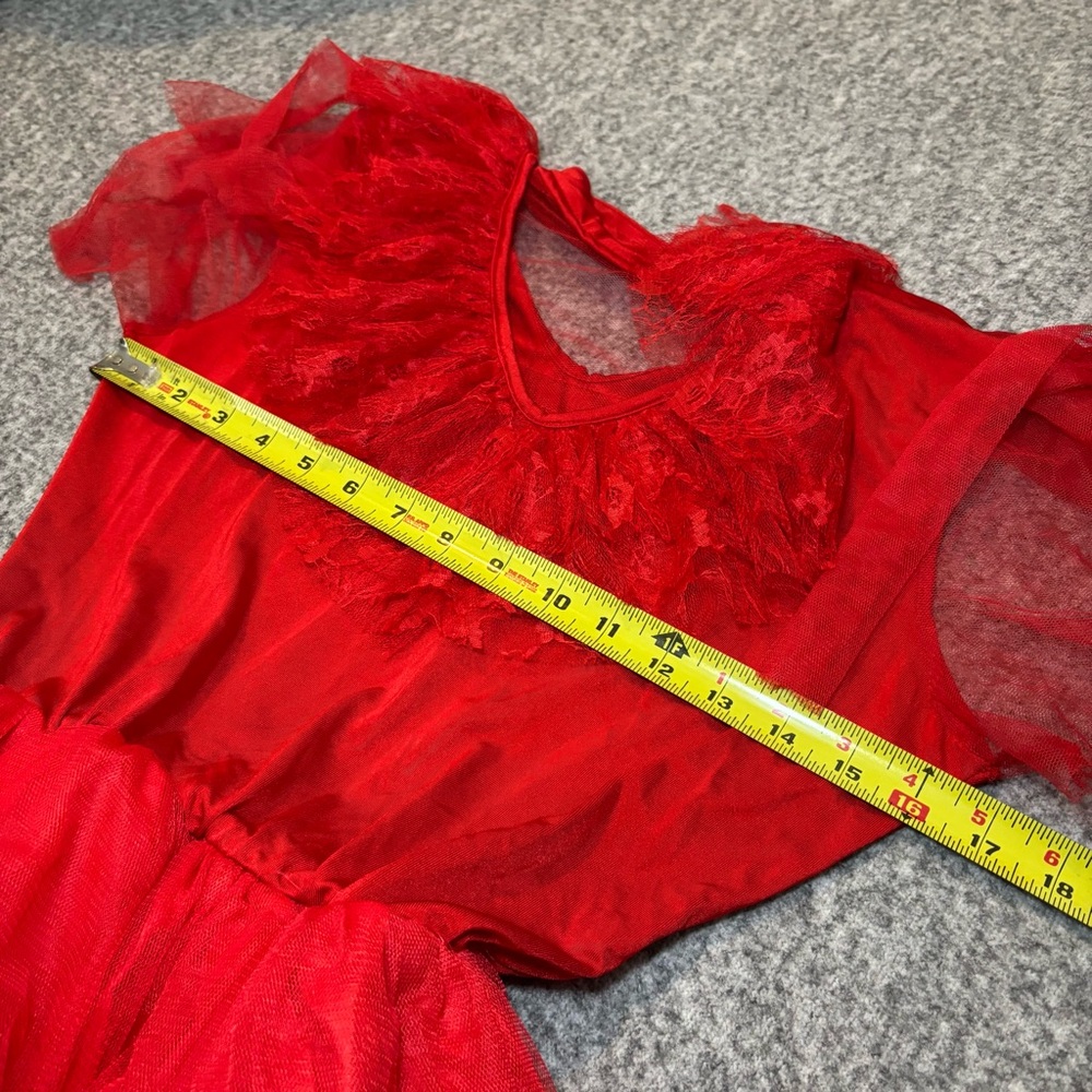 Lydia Deetz Beetlejuice Red Wedding Dress Costume Women’s M Cosplay Set - Picture 13 of 14